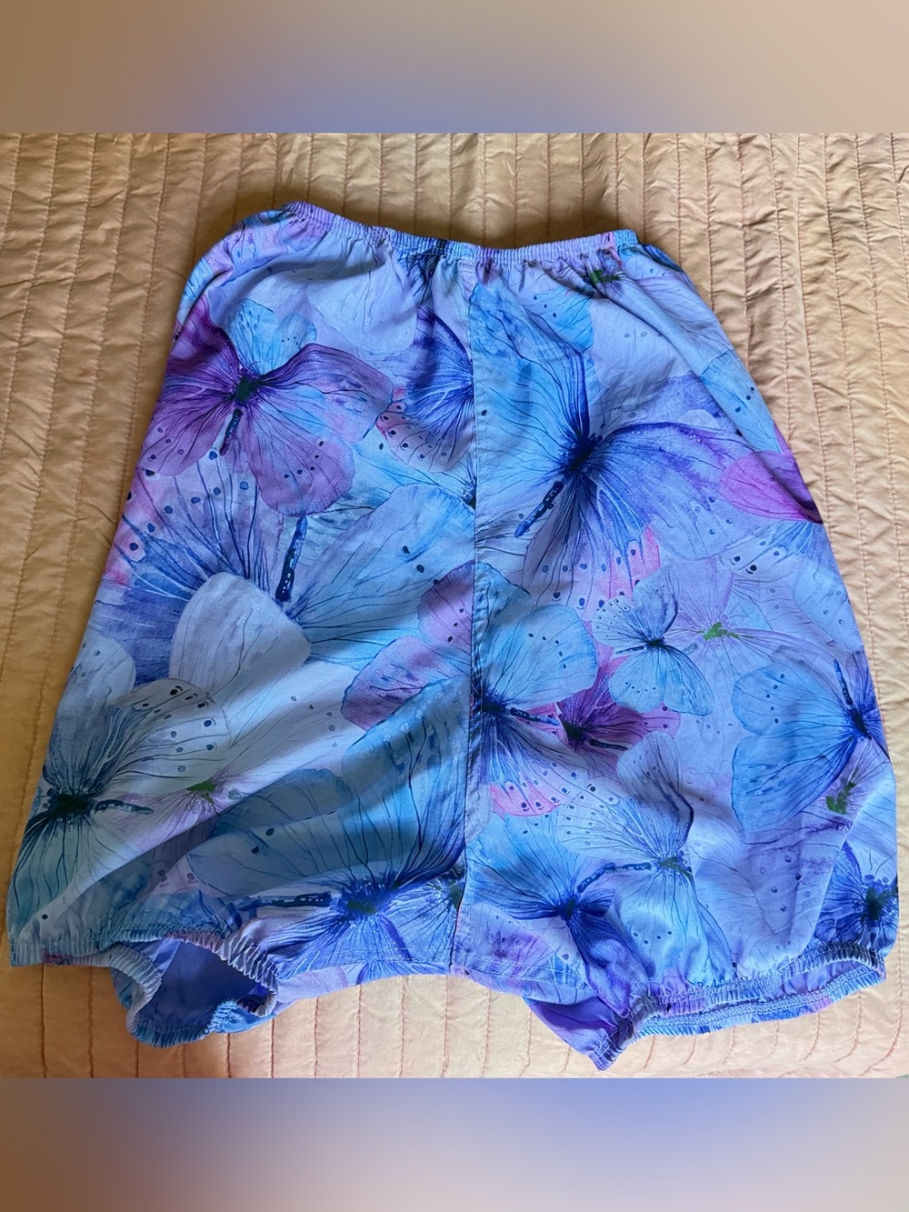 Trash bag dance warm up shorts